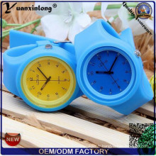 Yxl-991 2015 New Fashion Femmes Silicone Fleur Imprimer Jelly Sport Quartz Montre-Bracelet